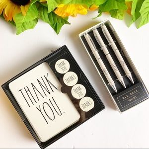 Rae Dunn Thank You Notes and Ballpoints Set
